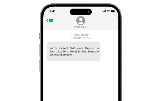 send event reminder with bulk sms service in nepal